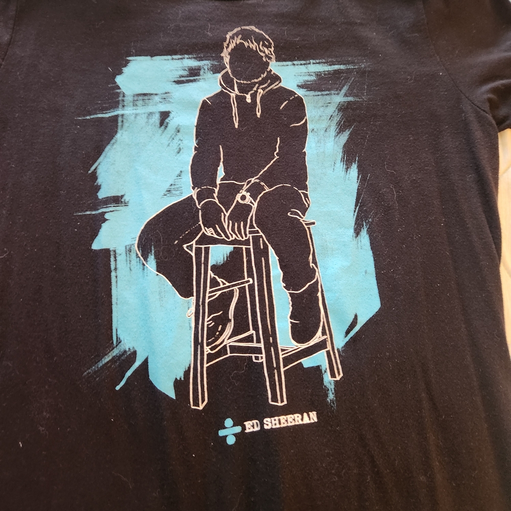 Ed Sheeran Black Graphic T-Shirt